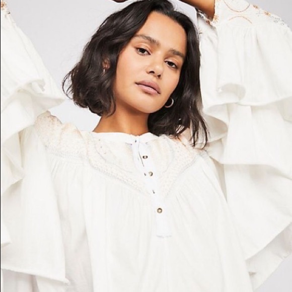 Free People Delhi Moon Embroidered Top - Picture 3 of 4